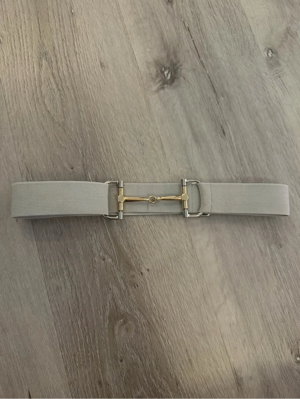 Free Ride Equestrian Horse Bit Stretch Belt – Taupe/Gray